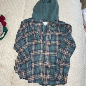 Hooded flannel